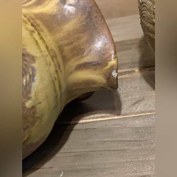 Signed Studio Art Pottery Stoneware Creamer Pitcher Sugar Bowl By Spring RI - Picture 13 of 14